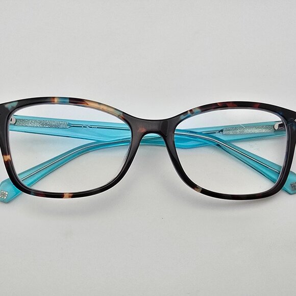 Polaroid PLD D320 IPR Havana Blue Cat Eye Eyeglasses Frame 53-17-140 - Picture 11 of 13